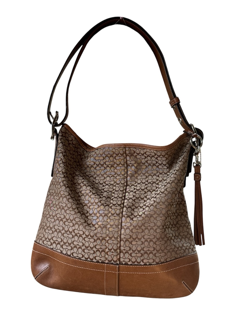 Coach Signature Convertible Duffle Bag Classic canvas logo Y2K streetwear